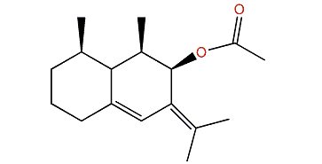Eudesma-5,7(11)-dien-8b-yl acetate